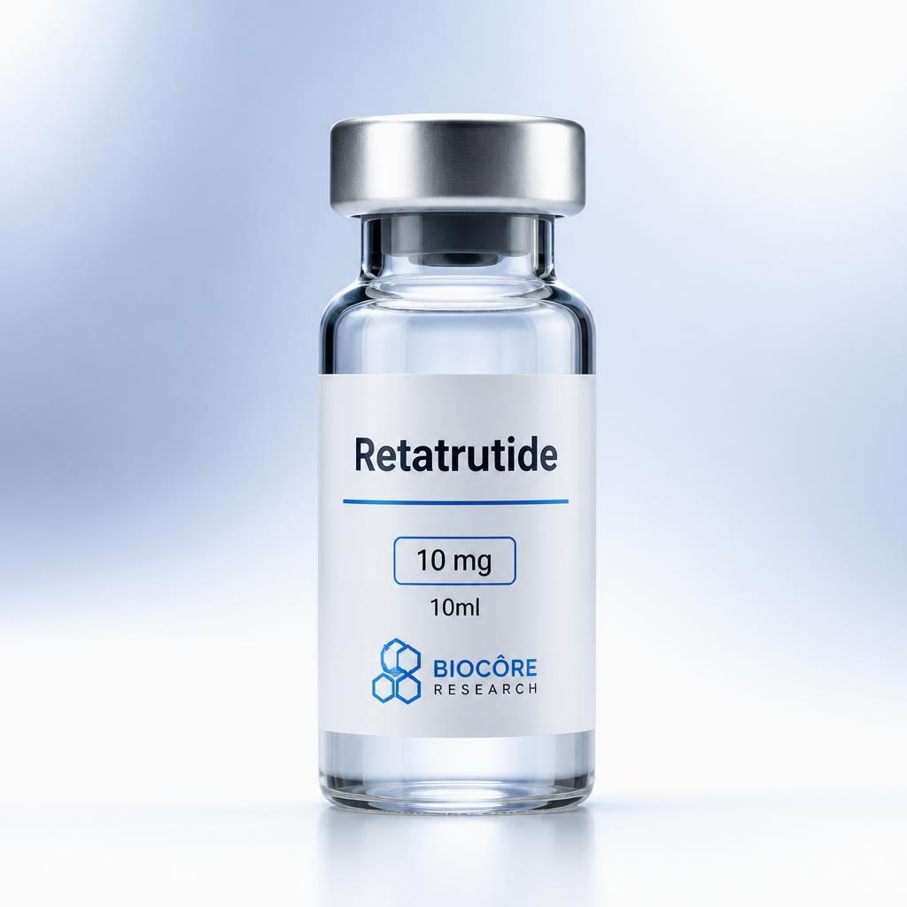 Retatrutide 10 mg research peptide vial