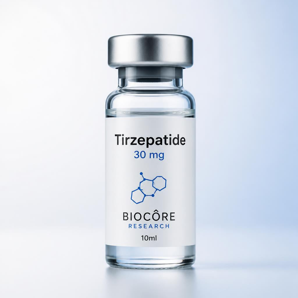 Tirzepatide 30 mg research peptide vial